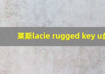 莱斯lacie rugged key u盘